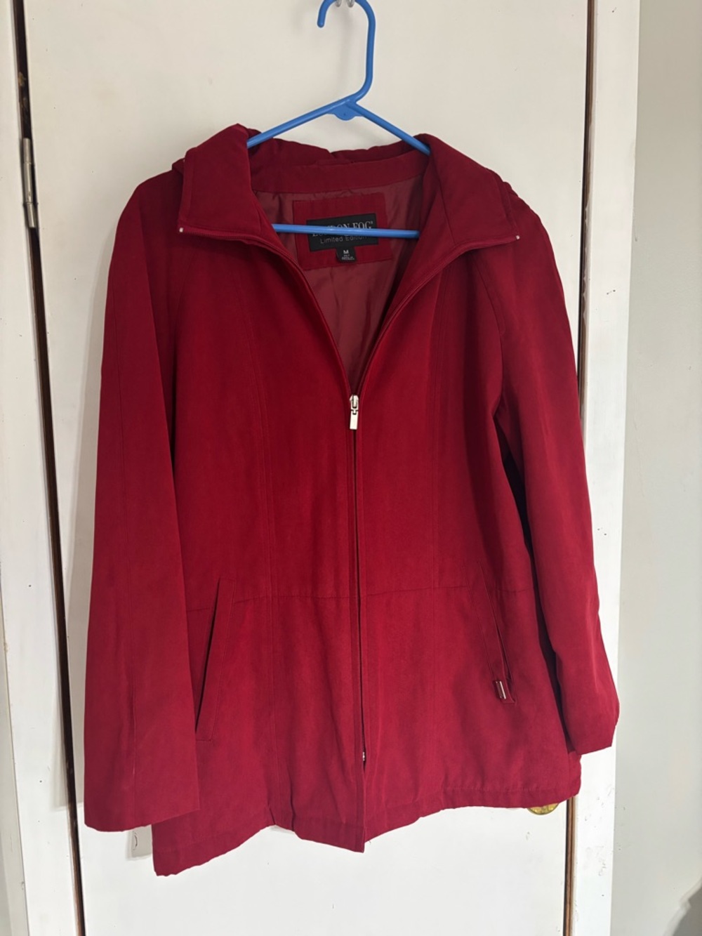 London Fog Women’s Red Zip-Front  Coat
